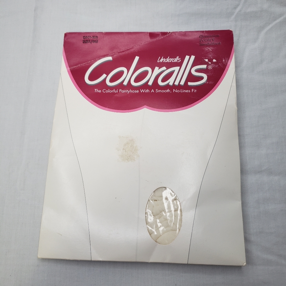 Underalls Coloralls Ivory Pantyhose Size Queen